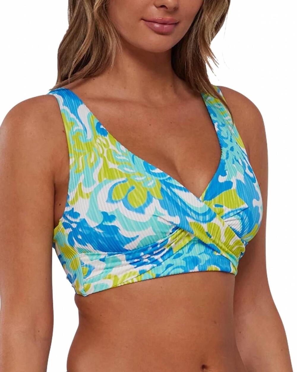 NEW SUNSETS INC. elsie swim top in ocean muse